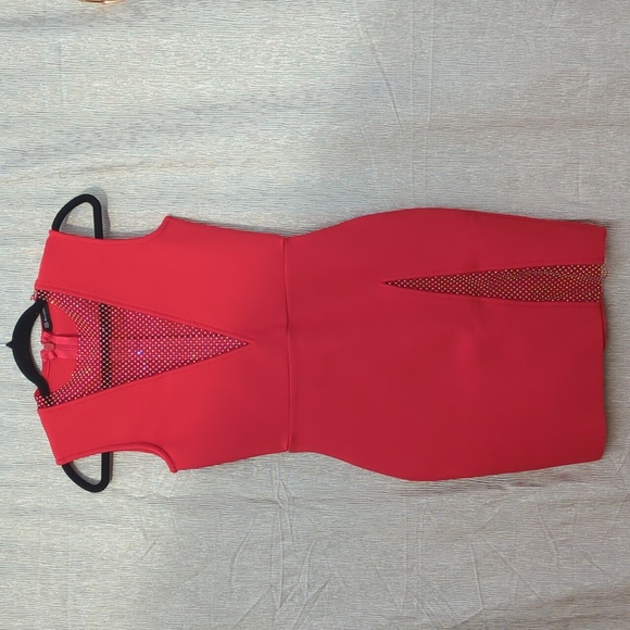 New Beautiful Bella Barnett Dress, red color, size Large, bodycon. - Picture 8 of 14
